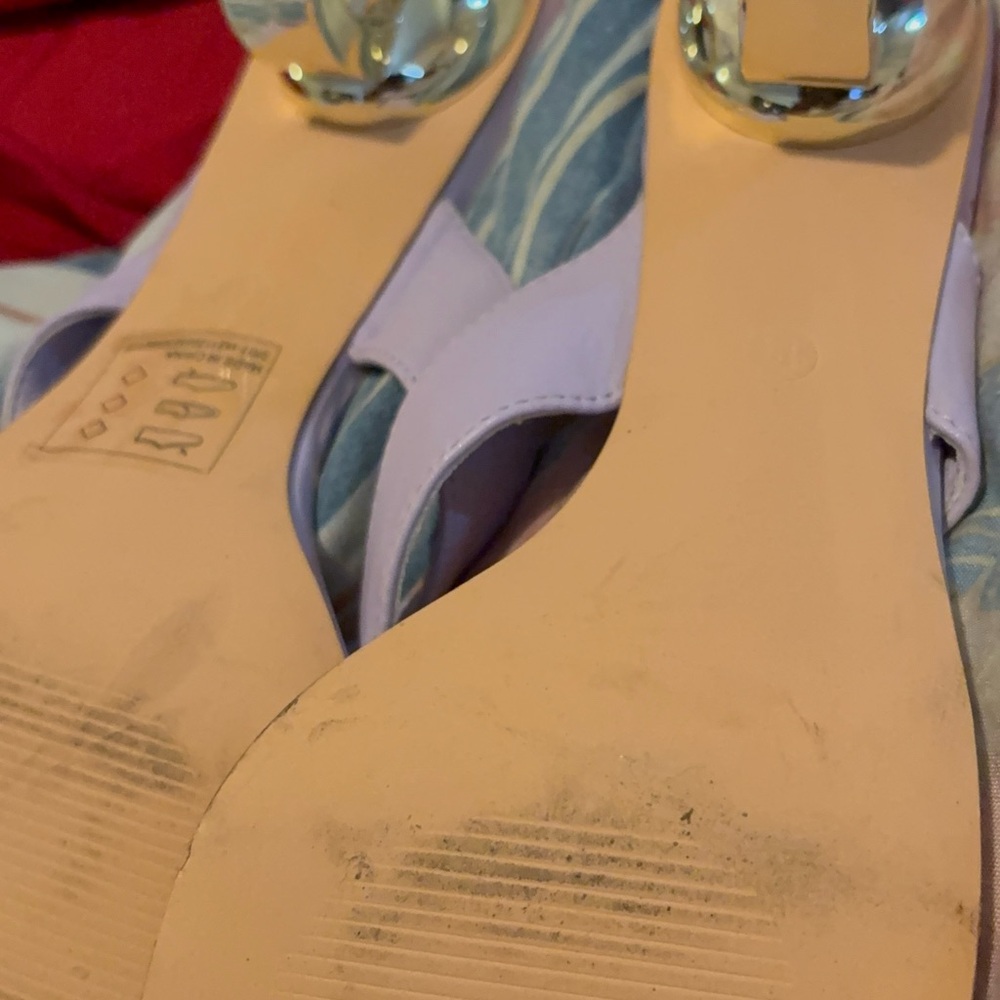 SHEIN Lilac Square-Toe Thong Sandals - Picture 2 of 2